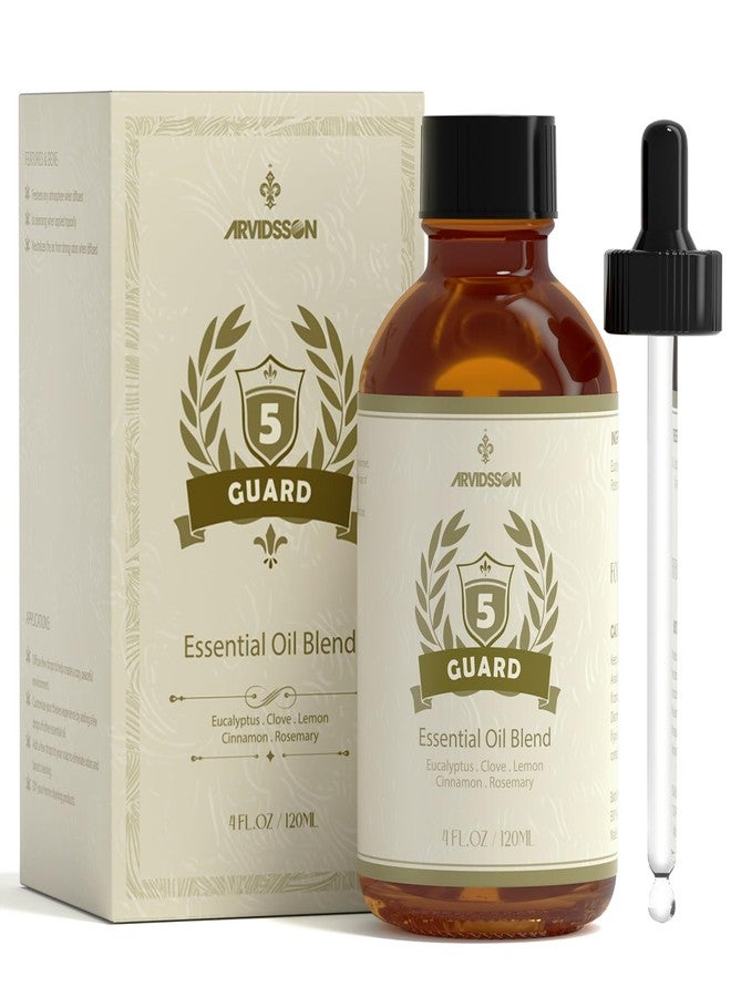 ARVIDSSON Five Guard Essential Oil Blend 4 Fl. Oz (120ml), Guards Essential Oil Blends of Clove, Eucalyptus, Lemon, Cinnamon, Rosemary Oils, A Refreshing Experience for Home - Image 1